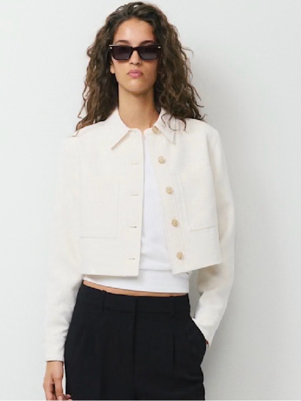 Aritzia Wilfred Cropped Jacket